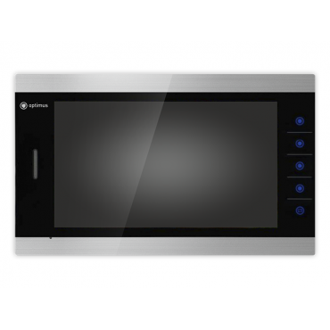 Видеодомофон Optimus VM-10.1 (Черный/Серебро)